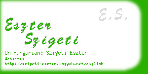 eszter szigeti business card